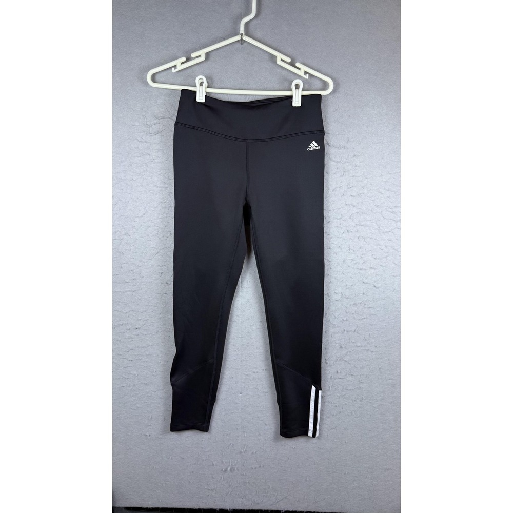Adidas Pants‎ Womens Small Black Golf Cropped Leggings Activewear Athletic